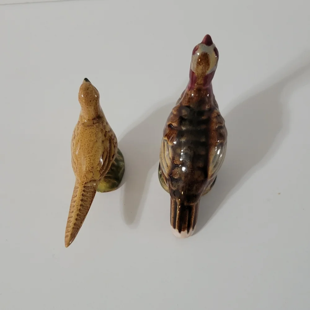 Vtg Rosemeade Turkey Pheasant Shakers